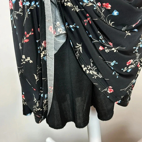 Gilli fit and flare jersey scoop  neck sleeveless floral midi dress - Picture 5 of 5